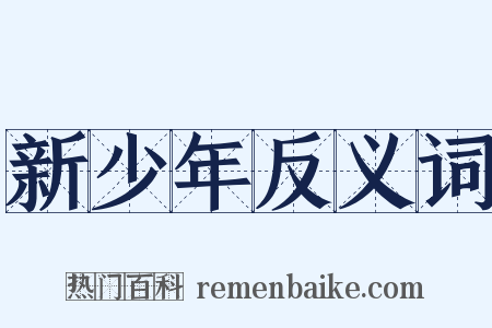 新少年反义词是什么意思的图片